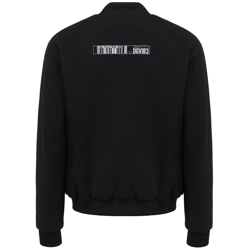 Dolce & Gabbana Black Viscose Jacket for Elevated Style