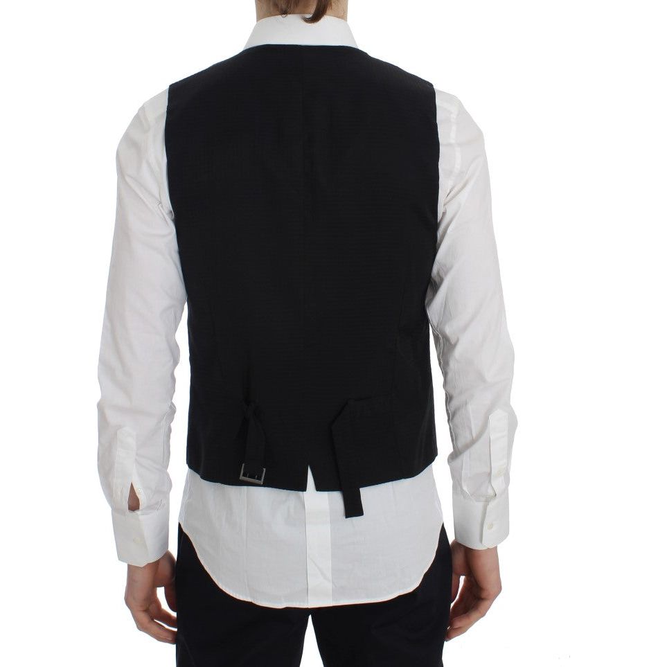 Dolce & Gabbana Gray Wool Vest for Luxury Style