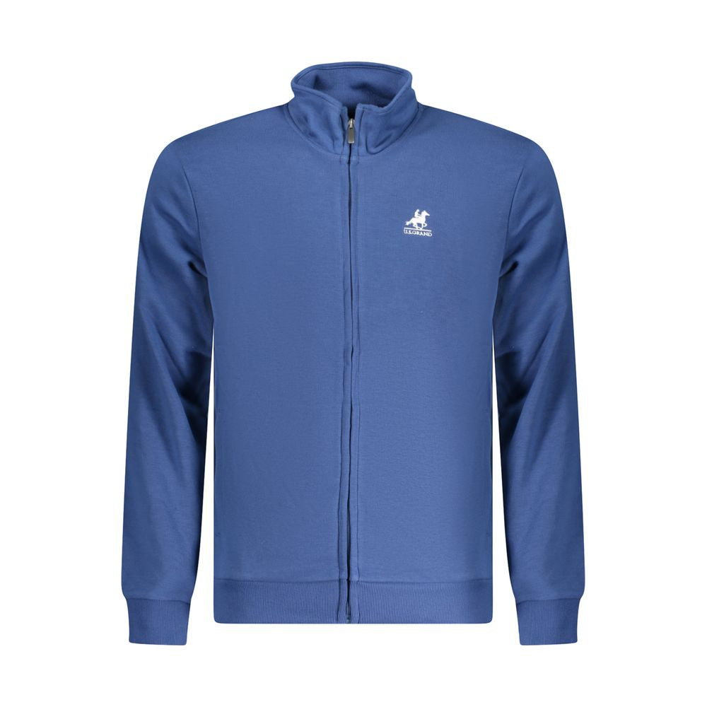 U.S. Grand Polo Blue Cotton Sweater for Effortless Elegance