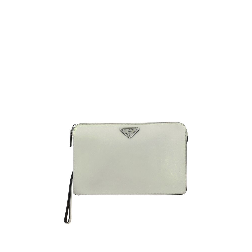 Prada Red Leather Pouch Bag - Exquisite Leather Elegance Redefined