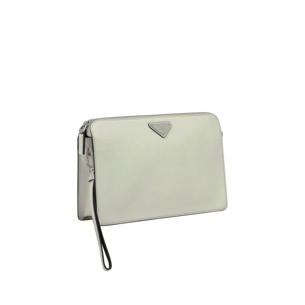 Prada Red Leather Pouch Bag - Exquisite Leather Elegance Redefined