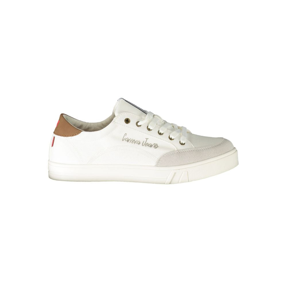 Carrera White Leather Sneaker - Elevated Sophistication Redefined