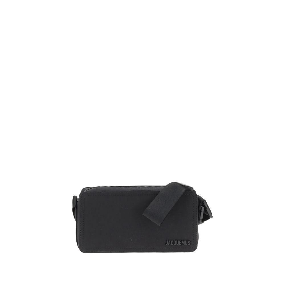Jacquemus Beige Leather Horizontal Shoulder Bag in Refined Style