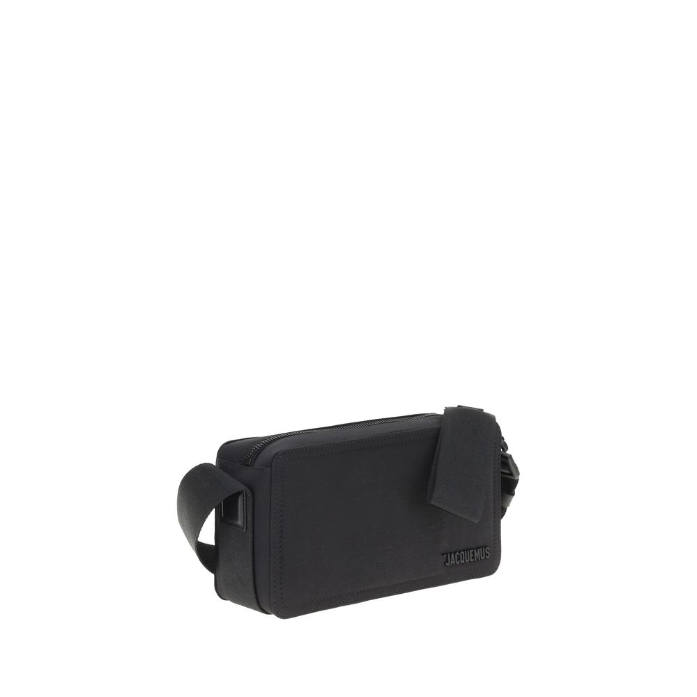 Jacquemus Beige Leather Horizontal Shoulder Bag in Refined Style