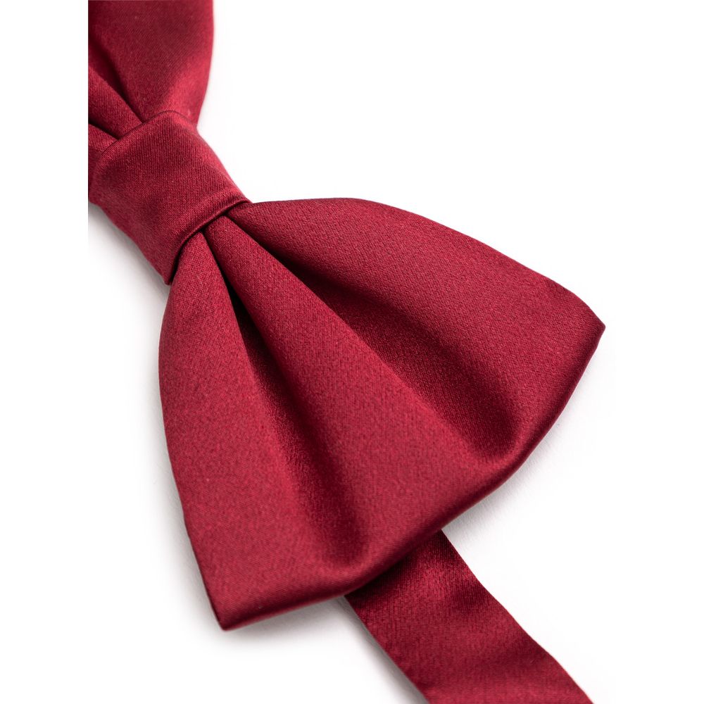 Dolce & Gabbana Red Silk Tie and Bowtie Set