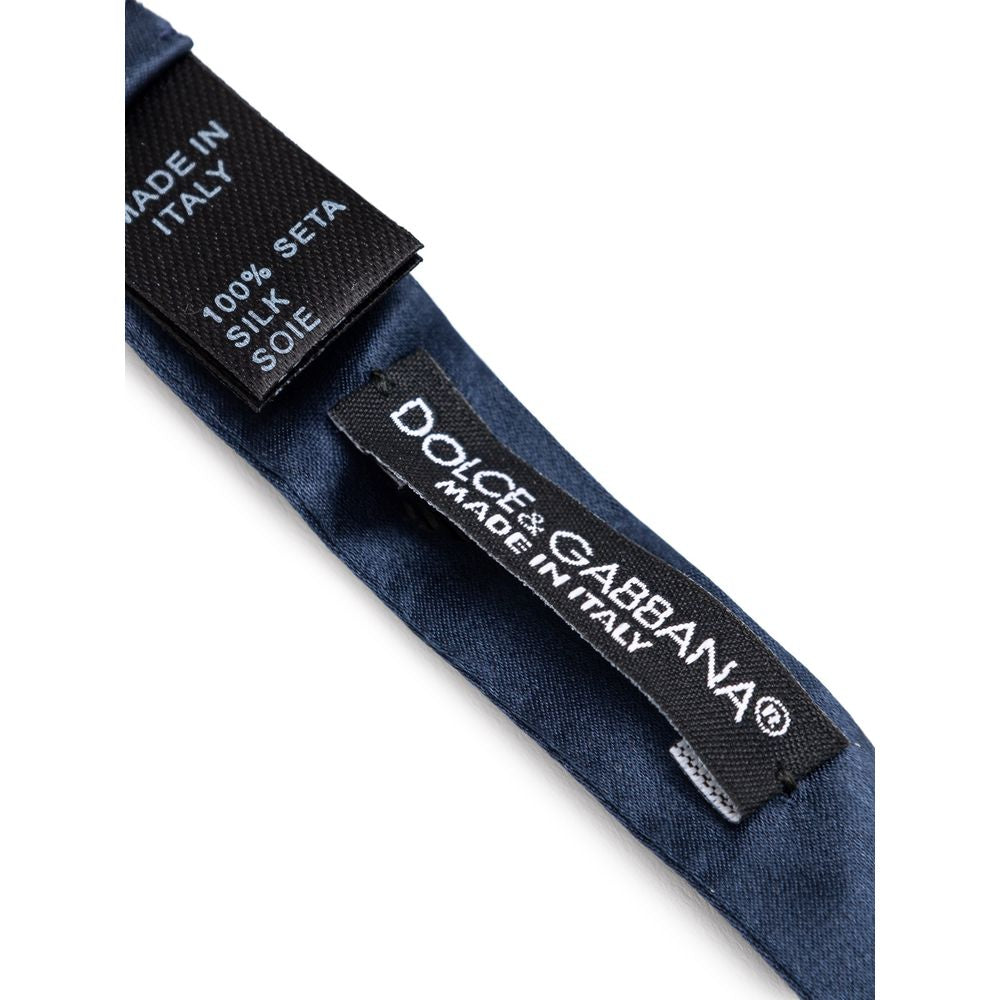 Dolce & Gabbana Blue Silk Ties & Bowty for Refined Style
