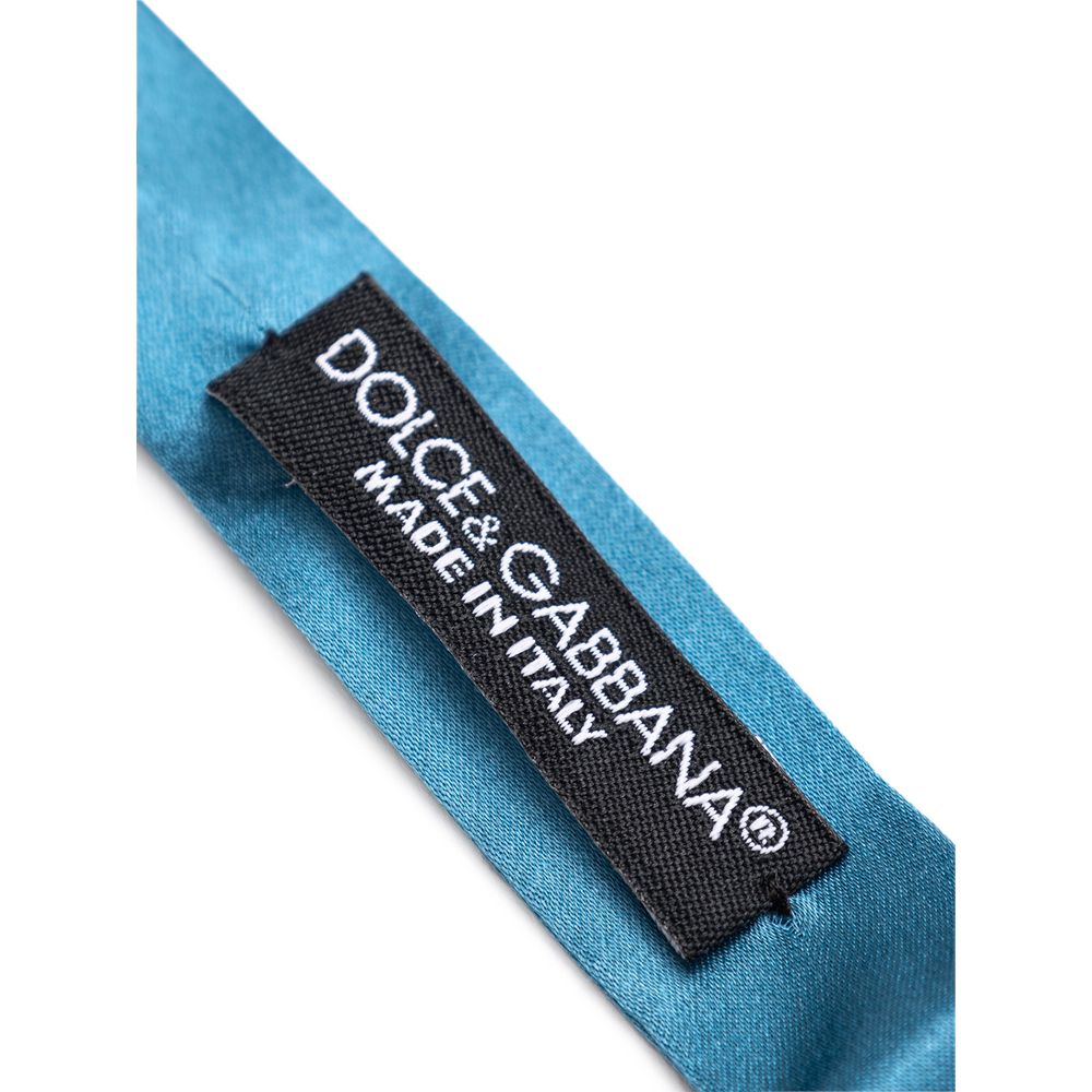 Dolce & Gabbana Blue Silk Tie for Refined Elegance