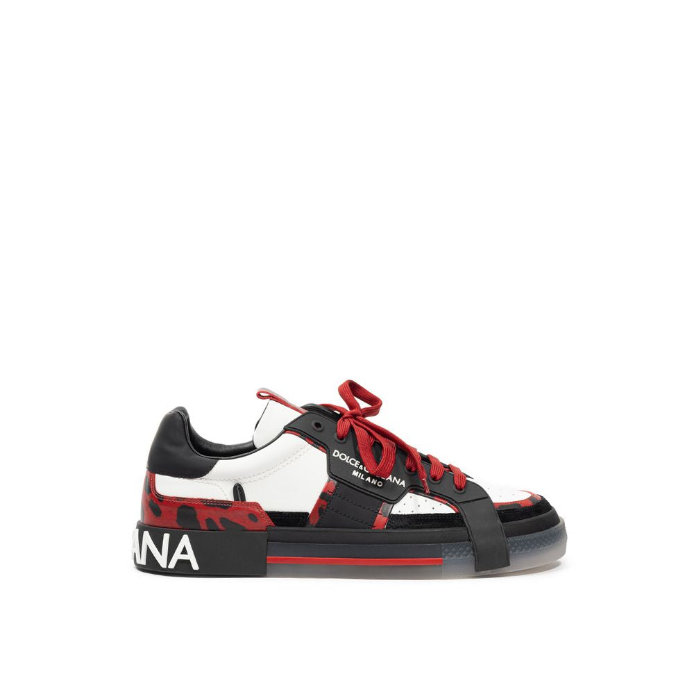 Dolce & Gabbana Multicolor Leather Sneaker for Effortless Style