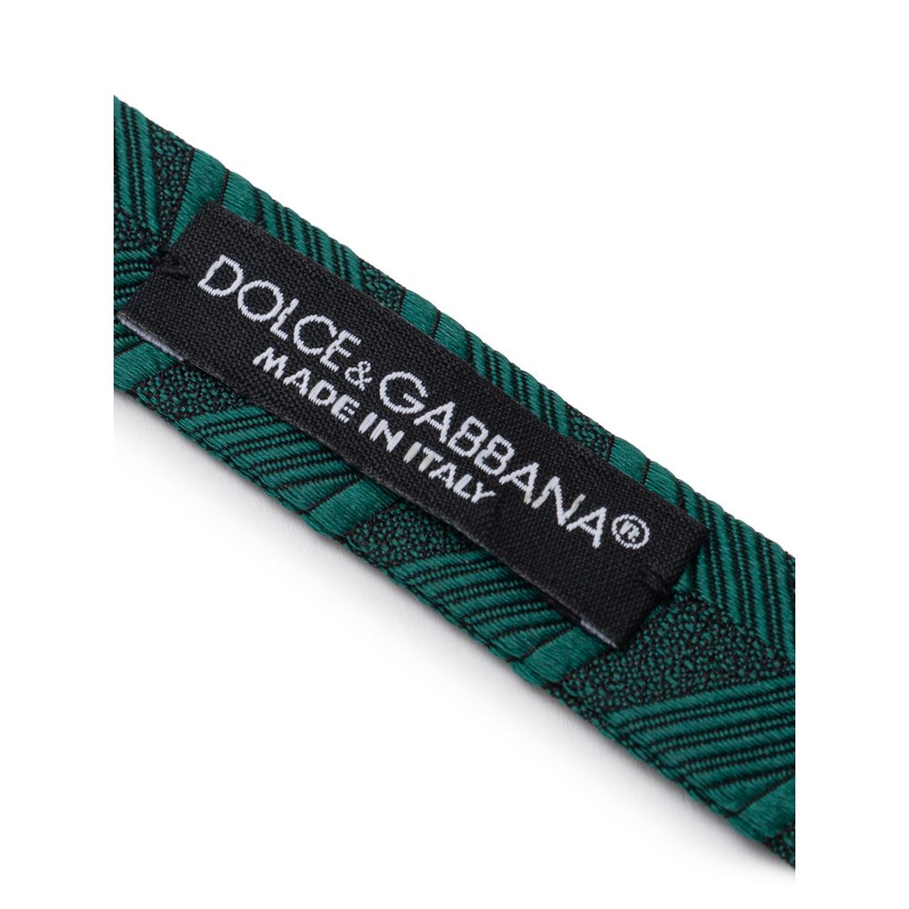 Dolce & Gabbana Green Silk Ties & Bowtie Collection