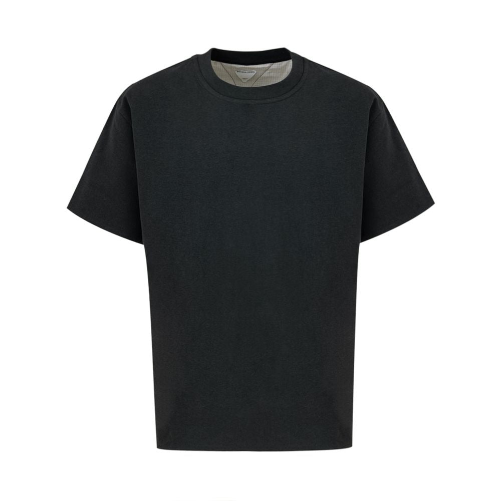 Bottega Veneta Gray Cotton T-Shirt for Effortless Elegance