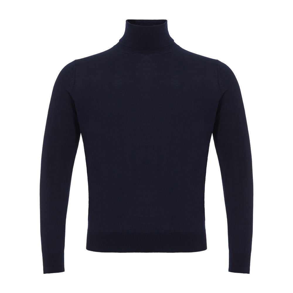 Colombo Blue Cashmere Sweater for Timeless Elegance