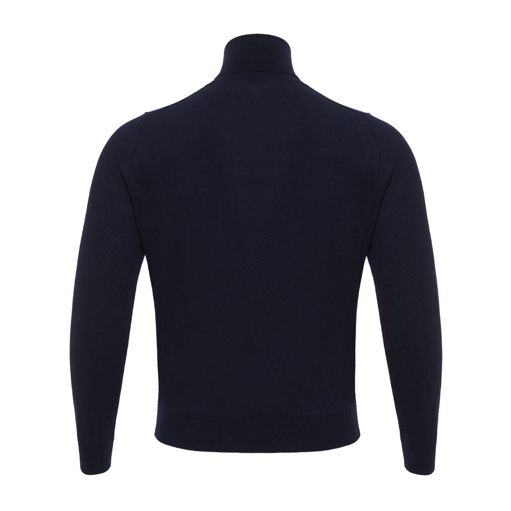 Colombo Blue Cashmere Sweater for Timeless Elegance