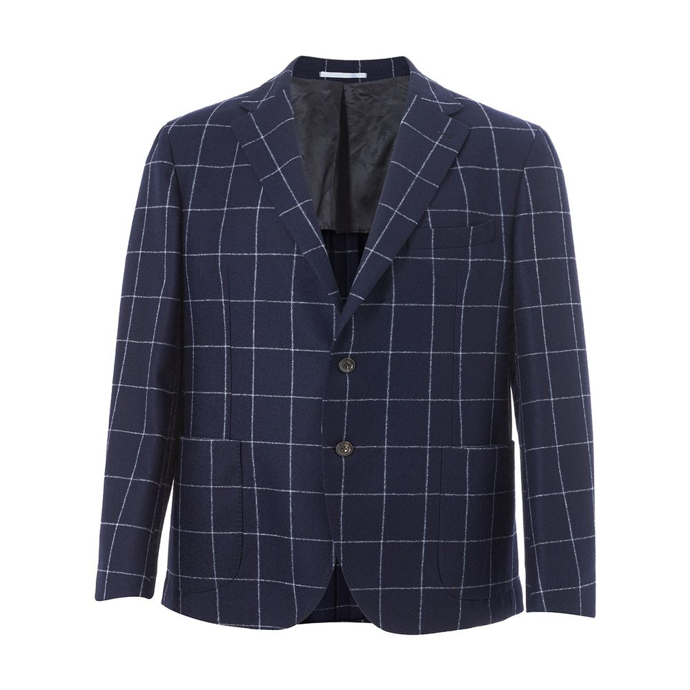 Malo Blue Wool Jacket: Timeless Elegance Redefined