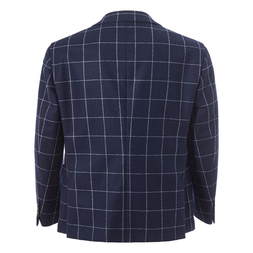 Malo Blue Wool Jacket: Timeless Elegance Redefined