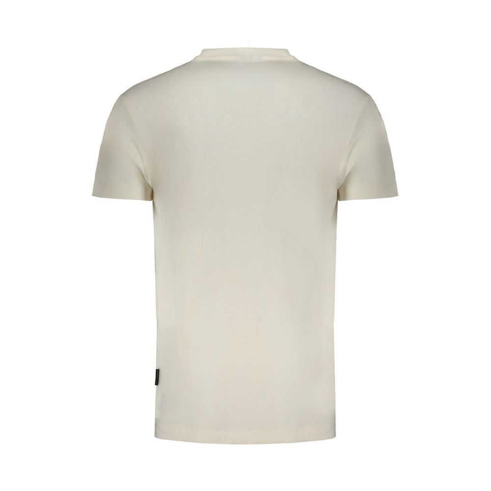 Napapijri White Cotton T-Shirt for Elevated Casual Elegance