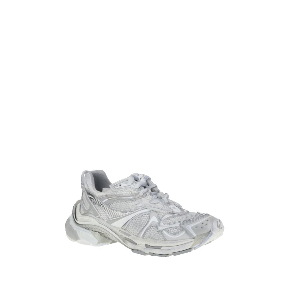 Balenciaga White Leather Runner 2 Sneakers - Urban Luxe Footwear Design