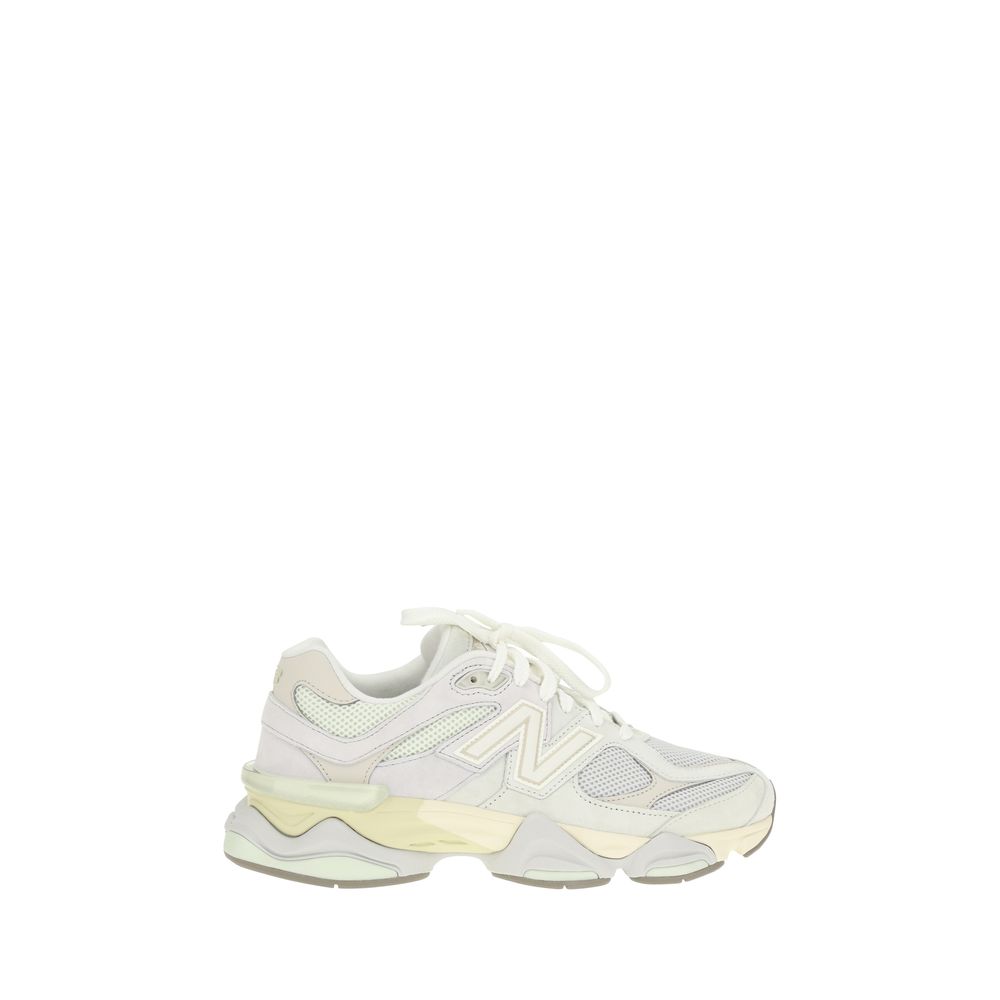 New Balance White Leather Sneakers - Elevated Elegance Redefined