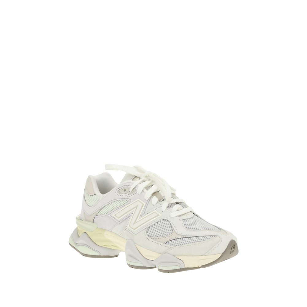 New Balance White Leather Sneakers - Elevated Elegance Redefined