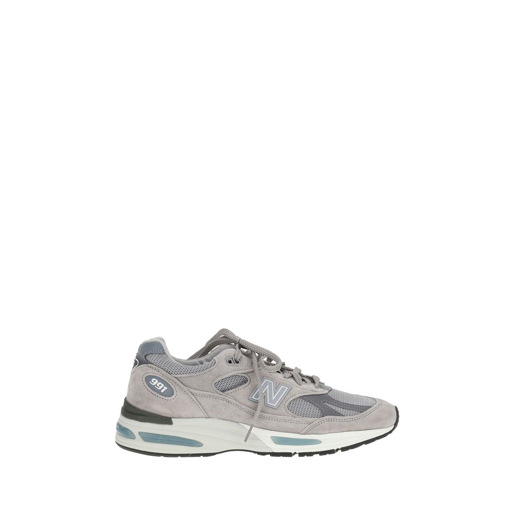 New Balance Grey Suede 991V2 Sneakers for Elevated Style