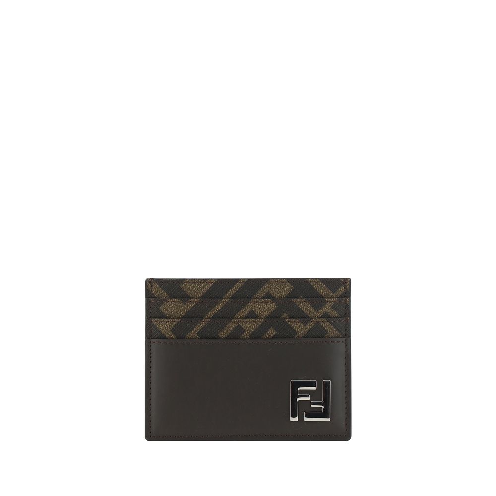 Fendi Black Calfskin Card Holder in Exquisite Luxury Design