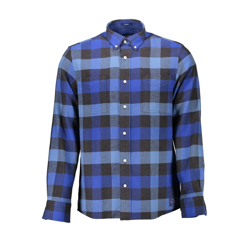 Gant Blue Cotton Shirt - Timeless Elegance Redefined