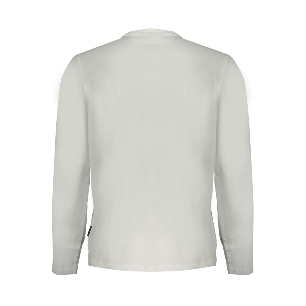 Napapijri White Cotton T-Shirt for Timeless Elegance