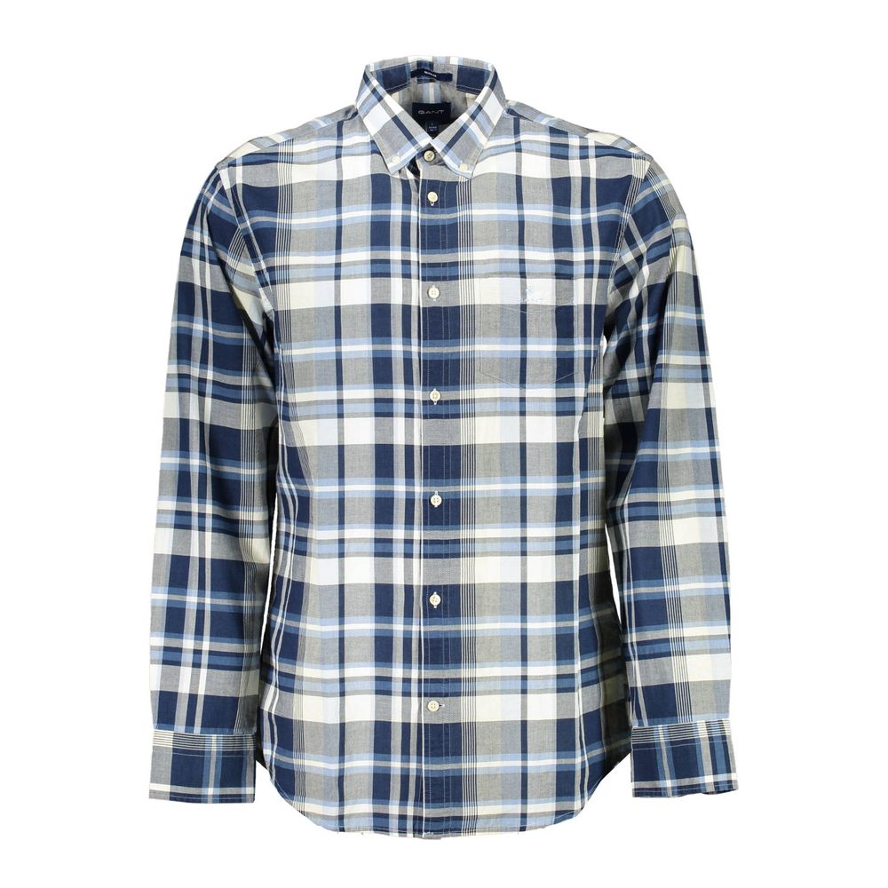 Gant Blue Cotton Shirt for Sophisticated Style