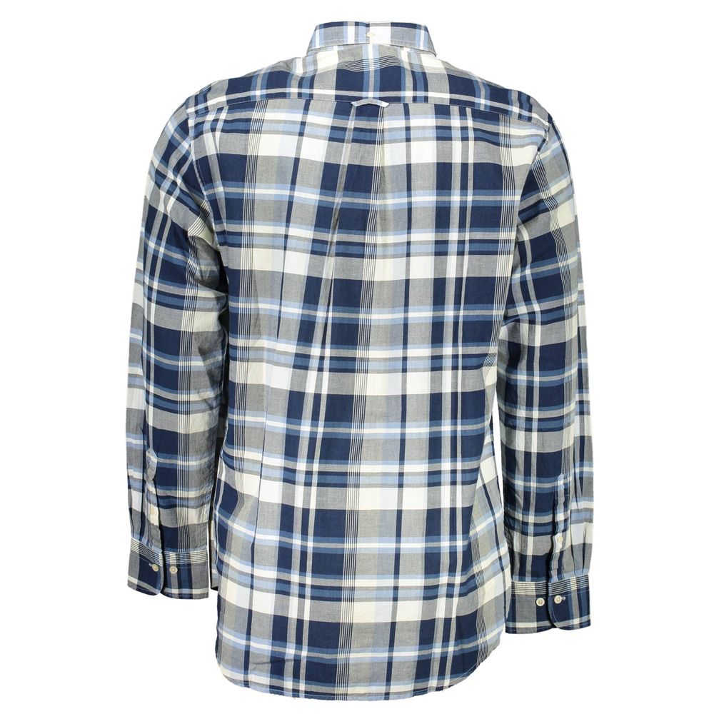 Gant Blue Cotton Shirt for Sophisticated Style