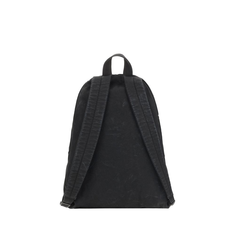 Balenciaga Black Canvas Editor Backpack: Luxury Minimalist Design