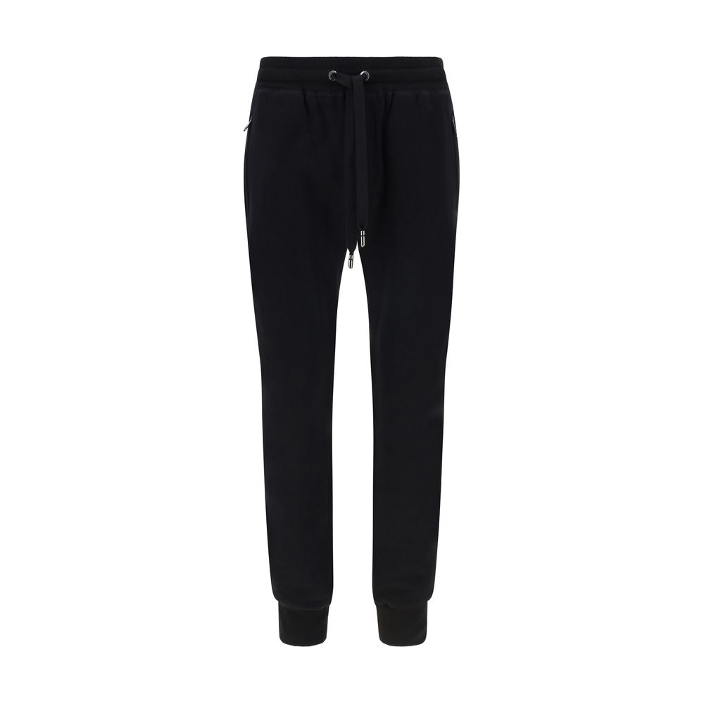 Dolce & Gabbana Grey Cotton Blend Sweatpants