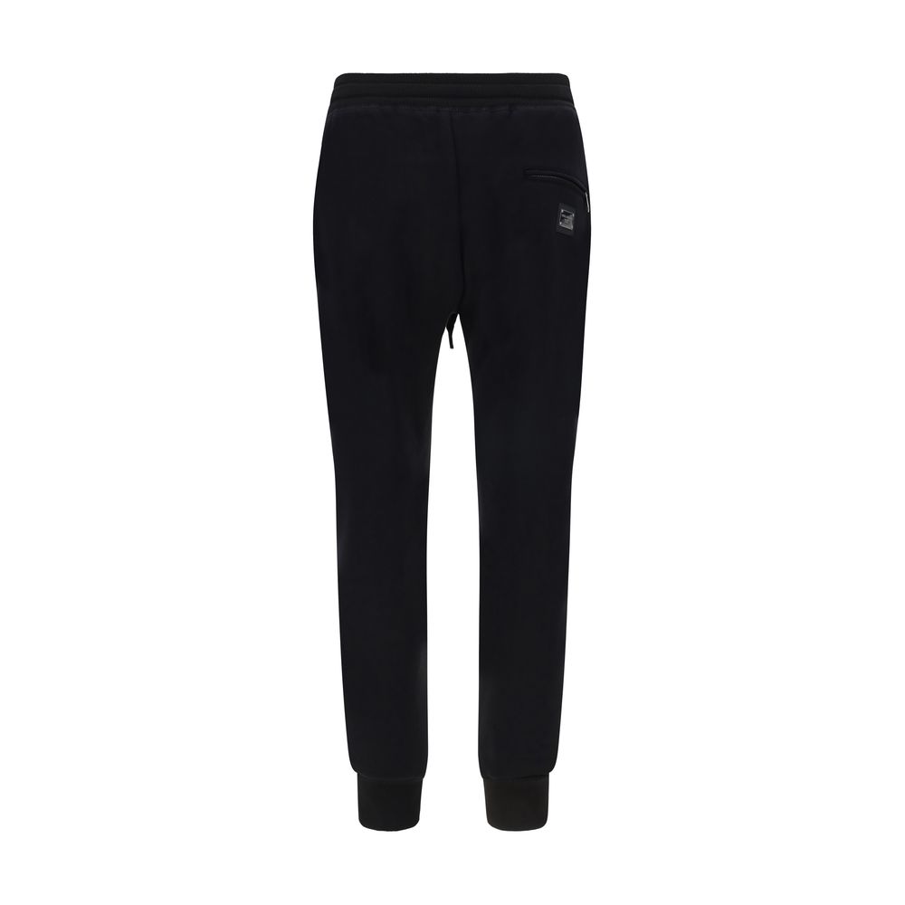 Dolce & Gabbana Grey Cotton Blend Sweatpants