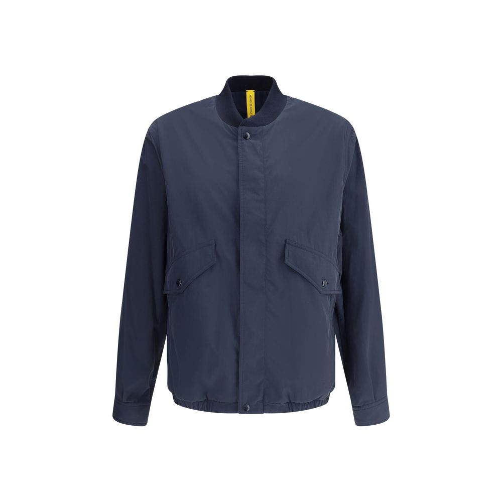 Moncler Black Nylon Bomber Jacket