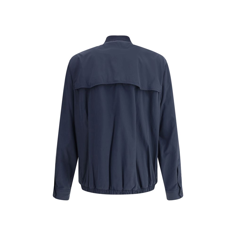 Moncler Black Nylon Bomber Jacket