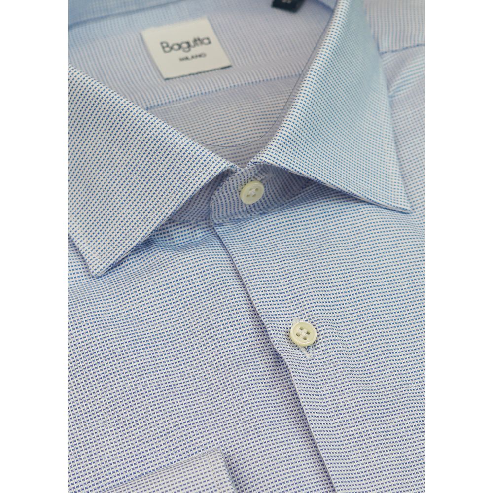 Bagutta Blue Cotton Shirt - Timeless Elegance Redefined