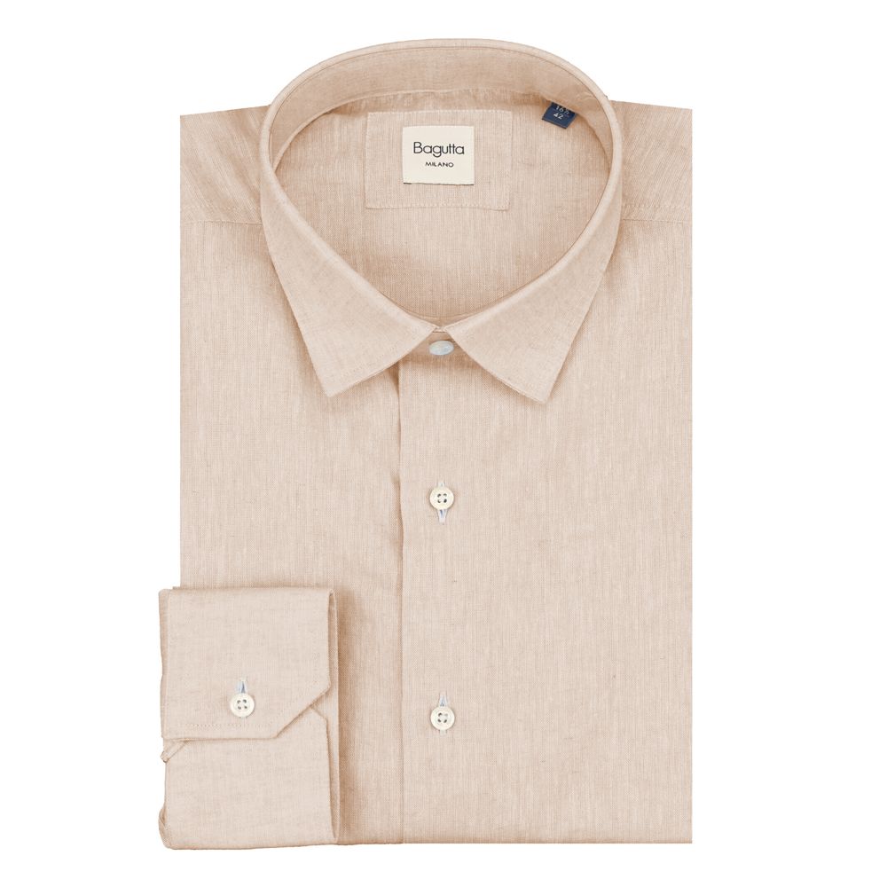 Bagutta Beige Linen Shirt - Elevate Your Wardrobe Elegance