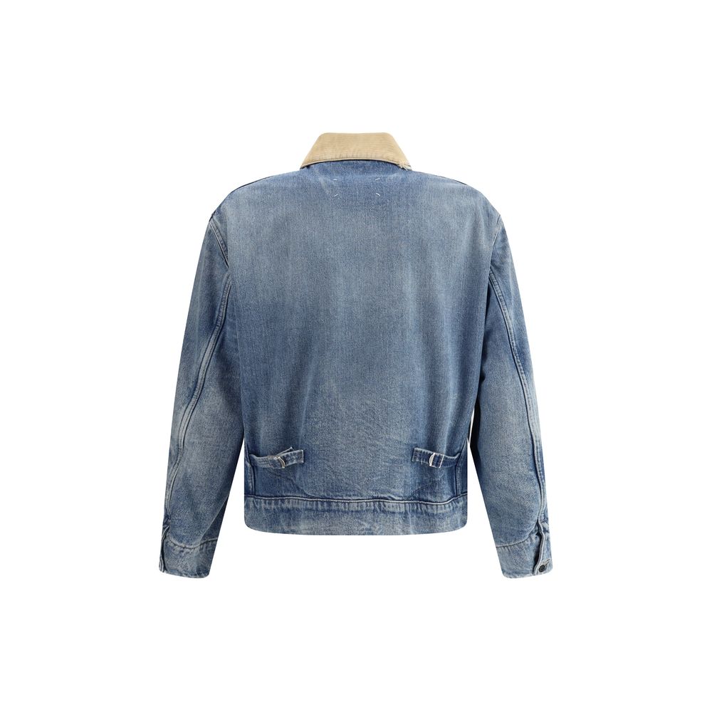 Margiela Blue Denim Jacket with Unstructured Silhouette
