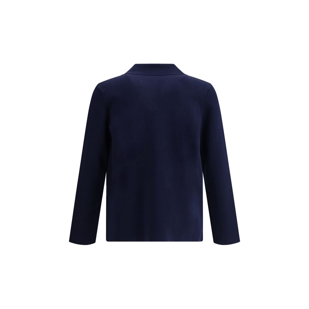 Cruciani Navy Wool Knit Jacket – Timeless Elegance Redefined