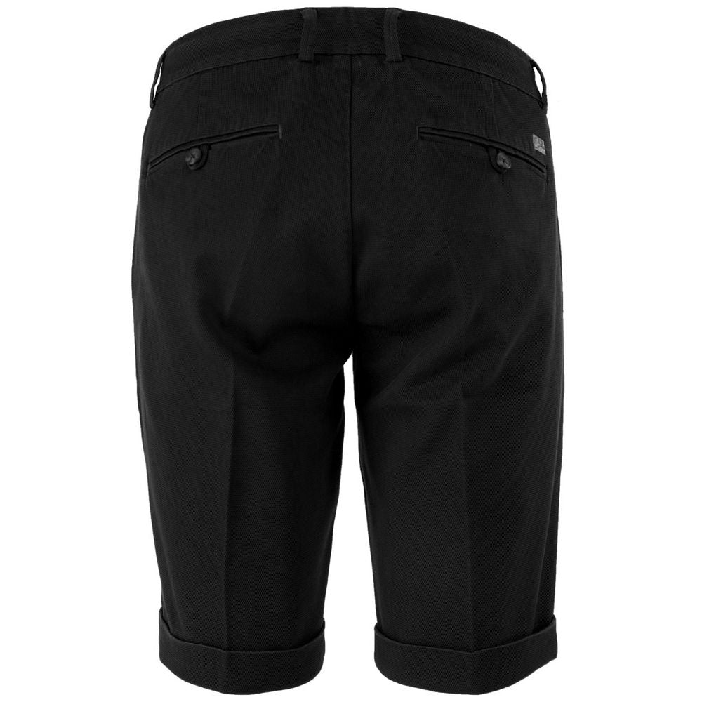 Yes Zee Black Cotton Short - Timeless Elegance Redefined