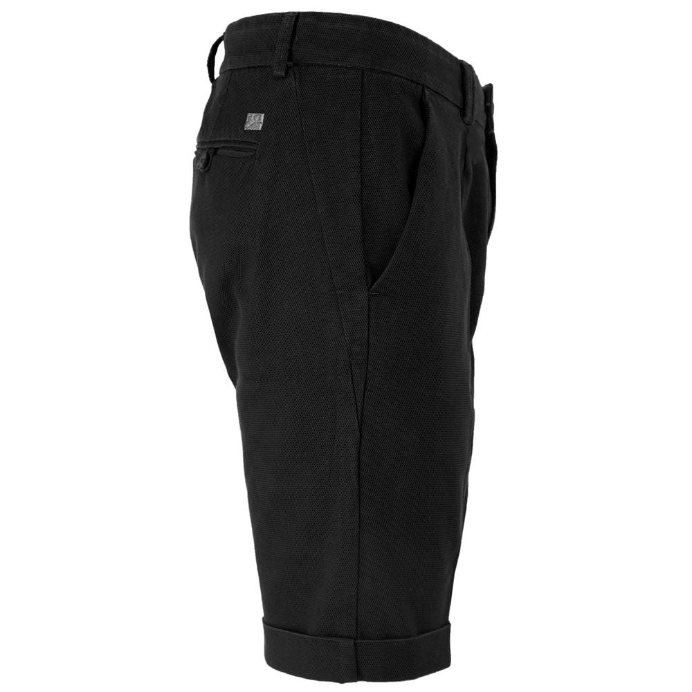 Yes Zee Black Cotton Short - Timeless Elegance Redefined