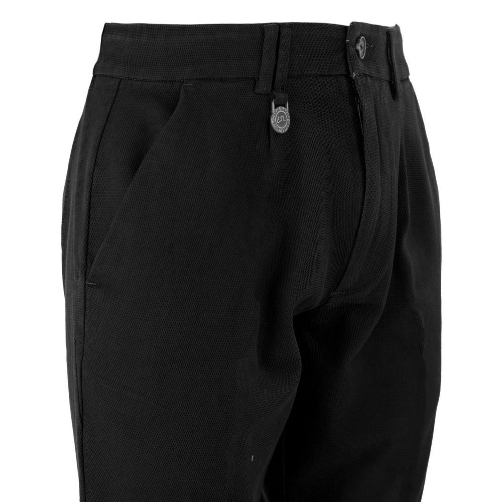 Yes Zee Black Cotton Short - Timeless Elegance Redefined