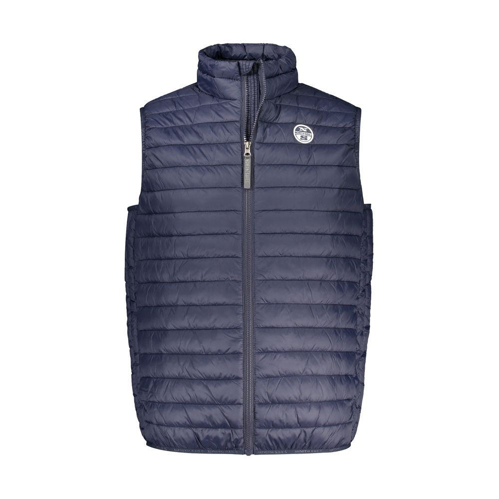 North Sails Blue Cotton Jacket - Luxe Outerwear Essential