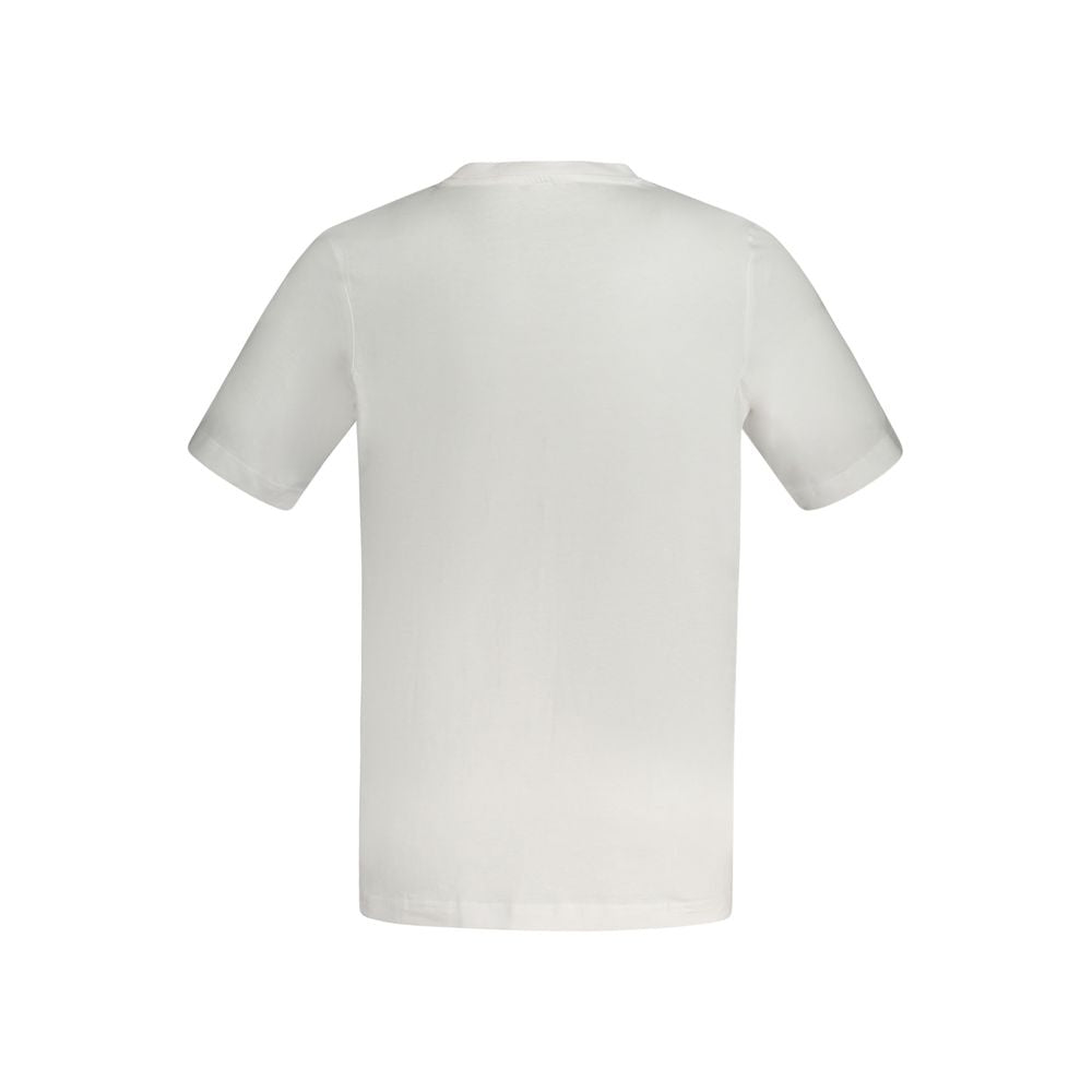 Kappa White Cotton T-Shirt for Elevated Everyday Style