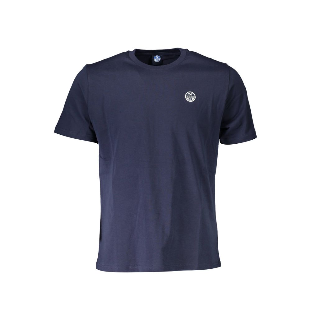 North Sails Blue Cotton T-Shirt for Elevated Style