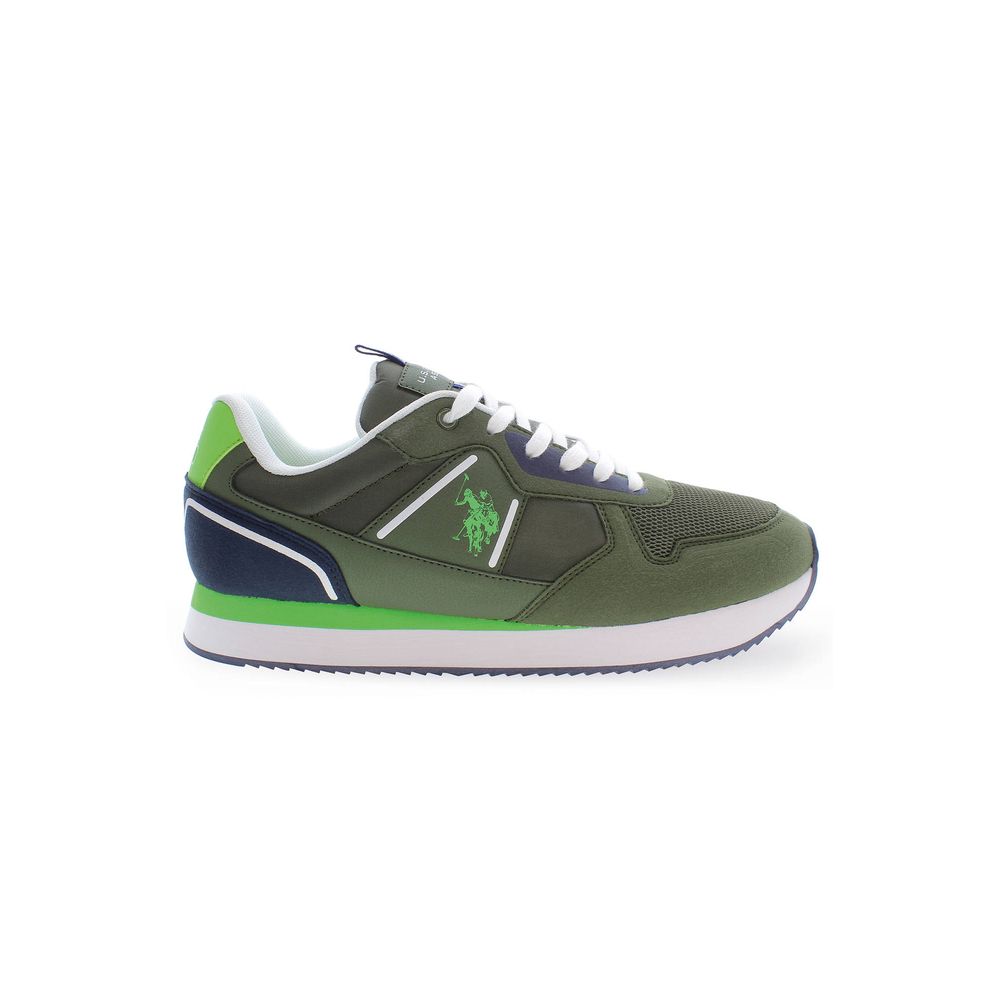 U.S. POLO ASSN. Green Canvas Sneakers for Elevated Style
