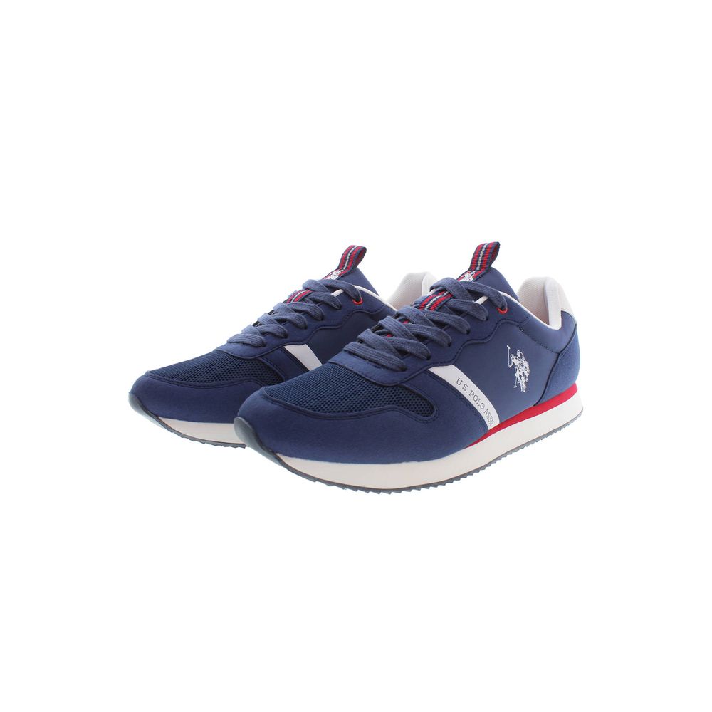 U.S. POLO ASSN. Blue Canvas Casual Sneaker for Luxurious Style