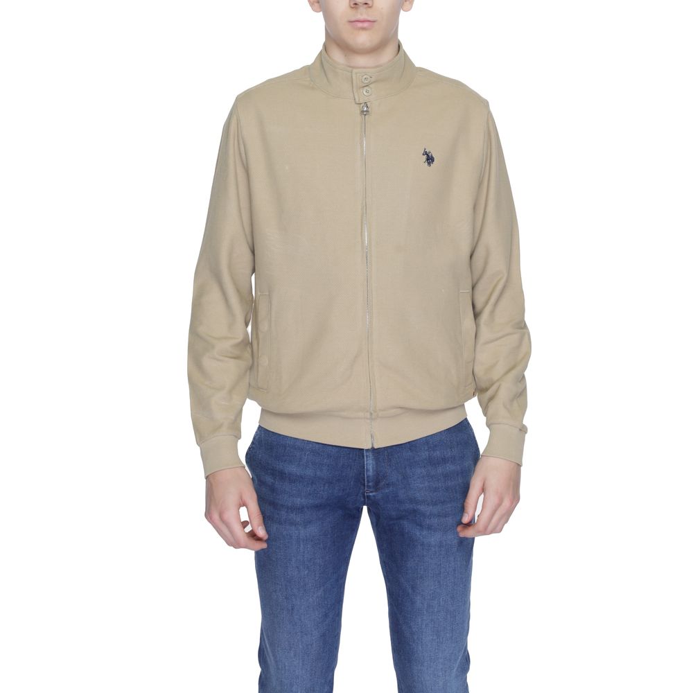 U.S. POLO ASSN. Beige Cotton Jacket for Effortless Elegance