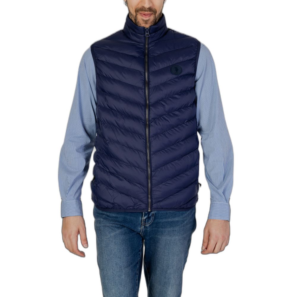 U.S. POLO ASSN. Blue Cotton Jacket for Refined Casual Elegance