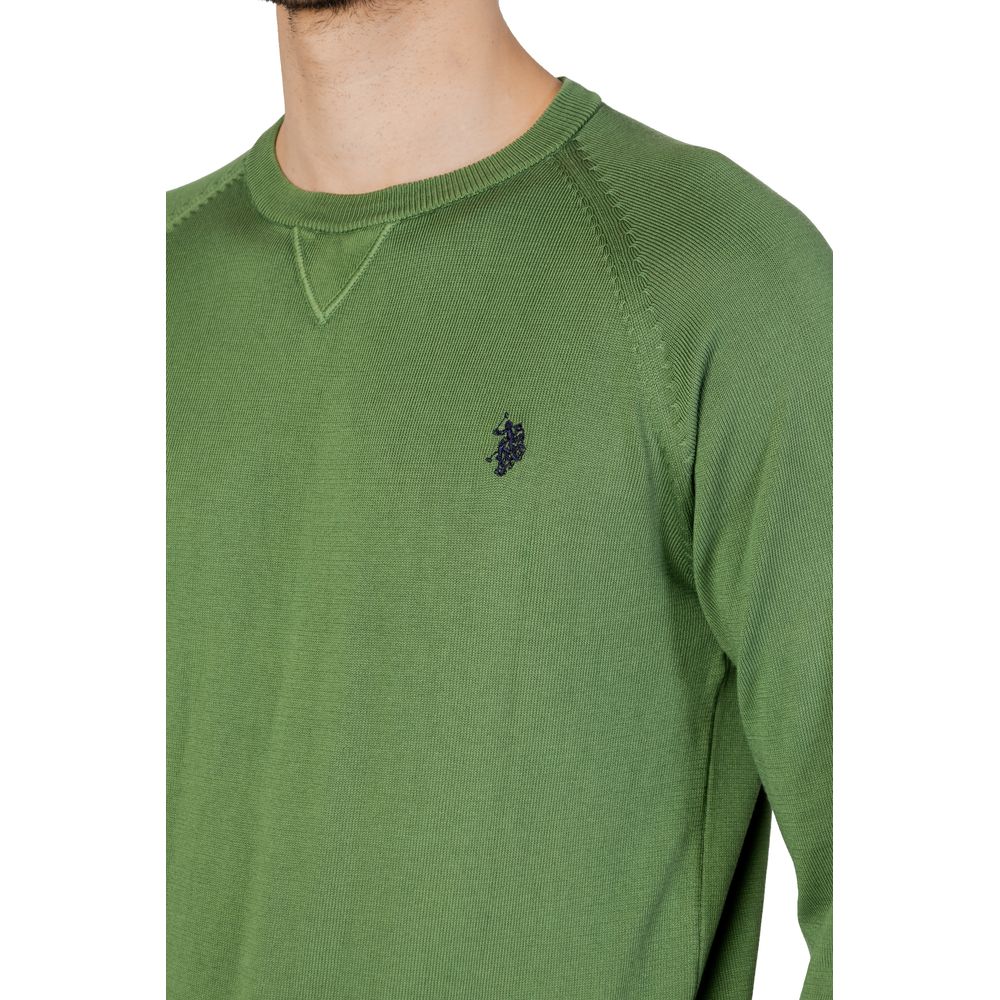 U.S. POLO ASSN. Green Cotton T-Shirt for Effortless Elegance