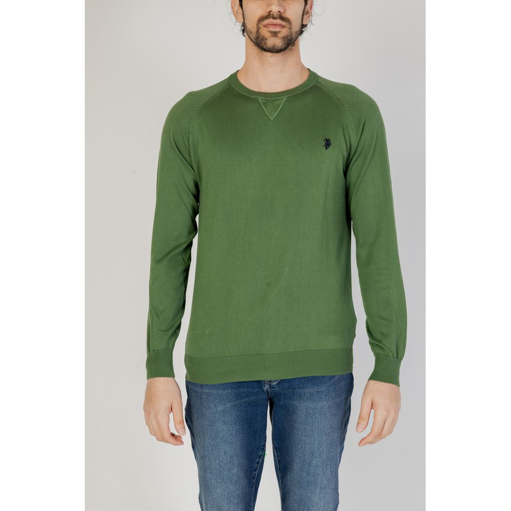U.S. POLO ASSN. Green Cotton T-Shirt for Effortless Elegance