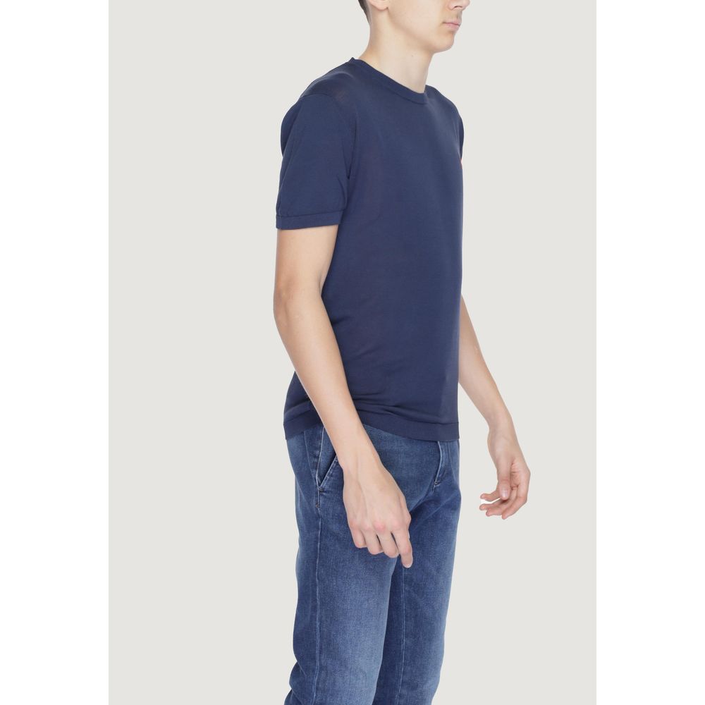 U.S. POLO ASSN. Blue Cotton T-Shirt for Elevated Style
